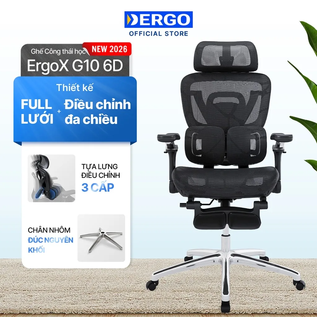 DERGO ErgoX G10 6D màu đen