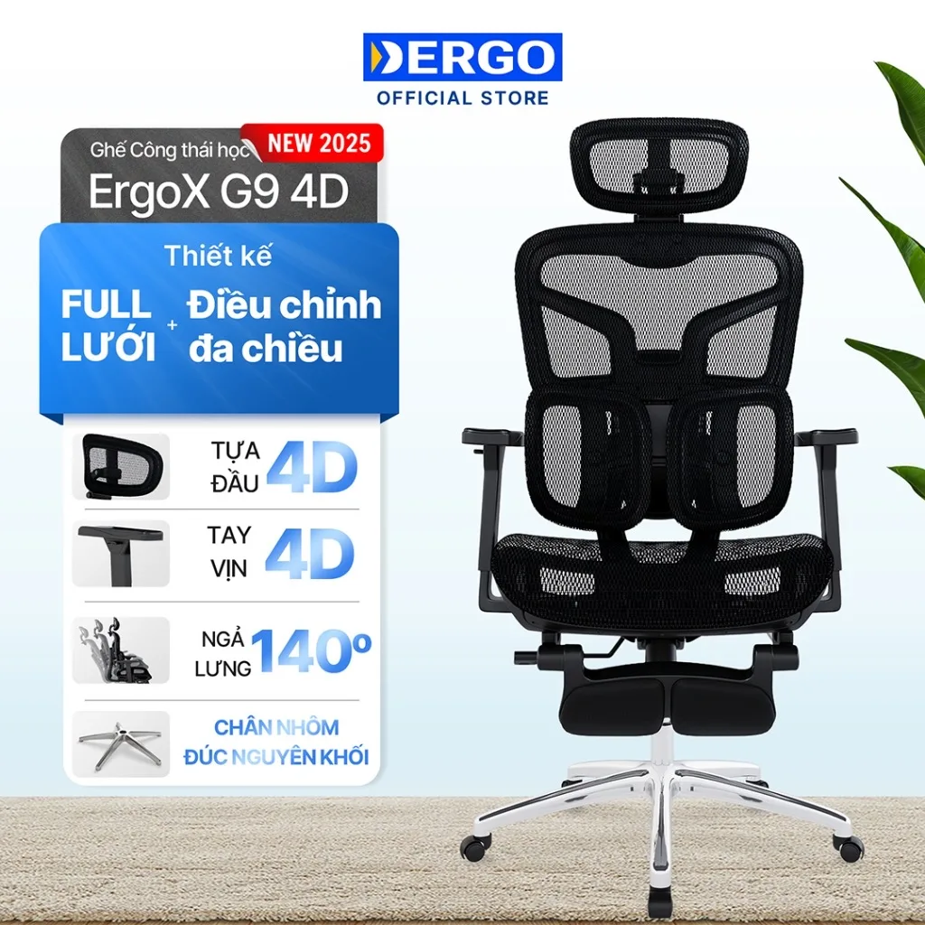 DERGO ErgoX G9 4D màu đen