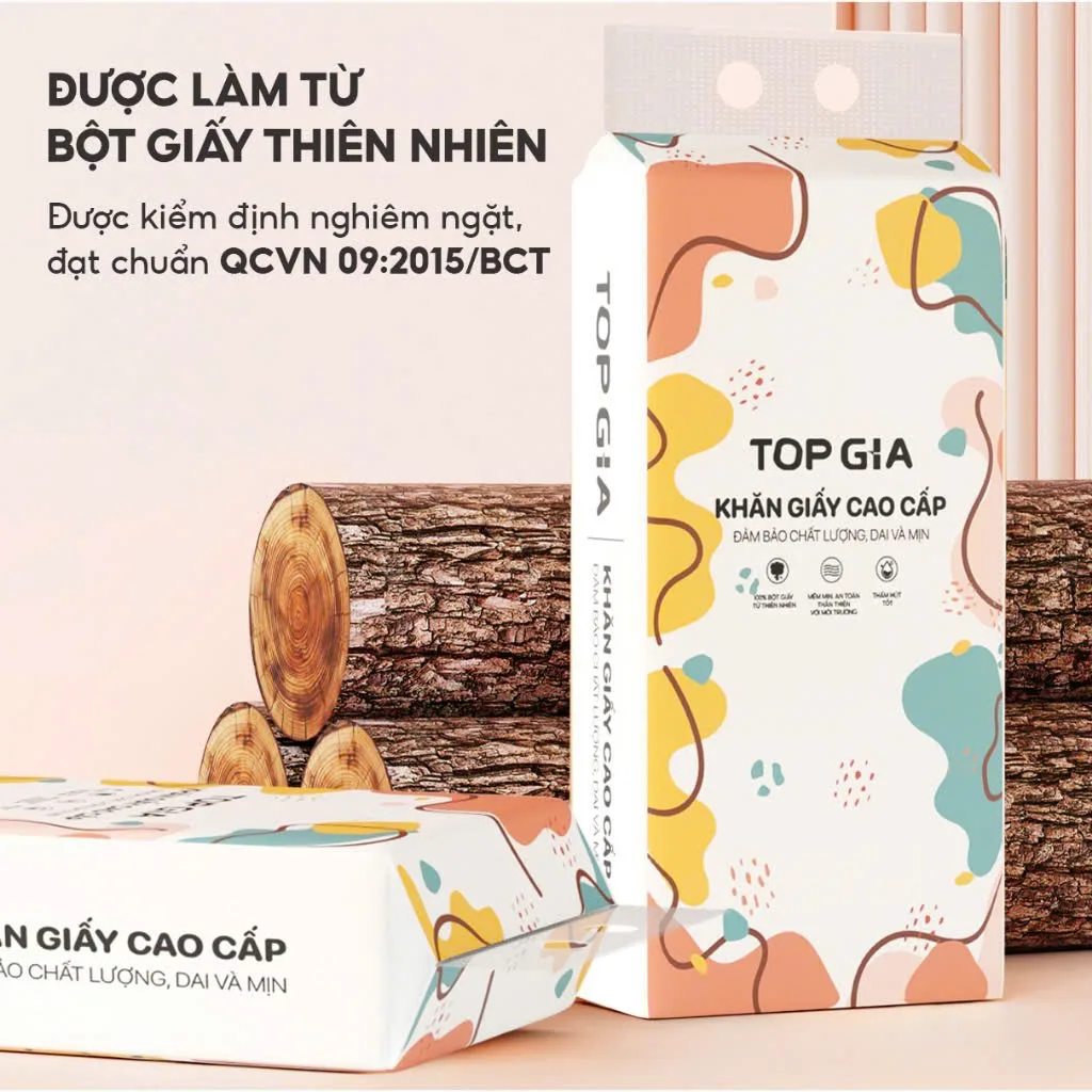 Bột gỗ tự nhiên, nguyên liệu làm khăn TOP GIA