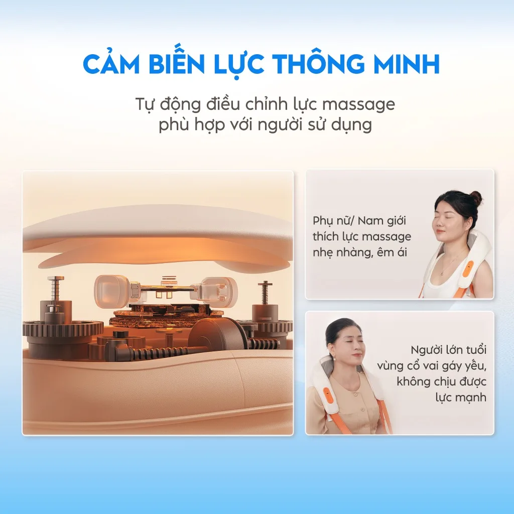 Cảm biến lực của máy massage cổ vai gáy BUMAS M3 Plus